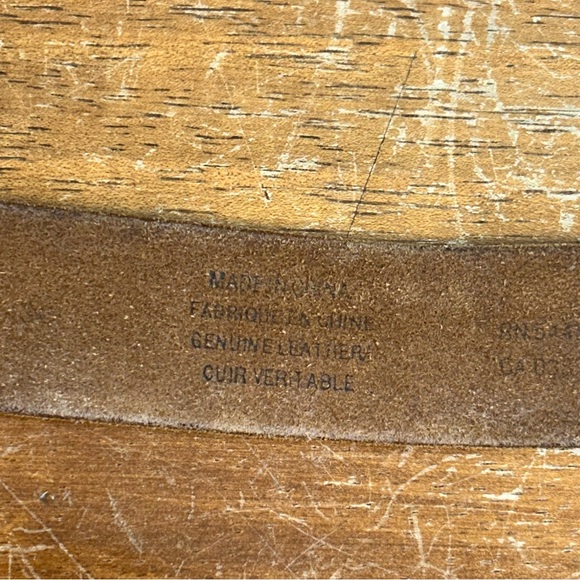 Vintage American Eagle Brown Leather Belt 30/31” Womens Boho Western Cowgirl - Picture 10 of 11